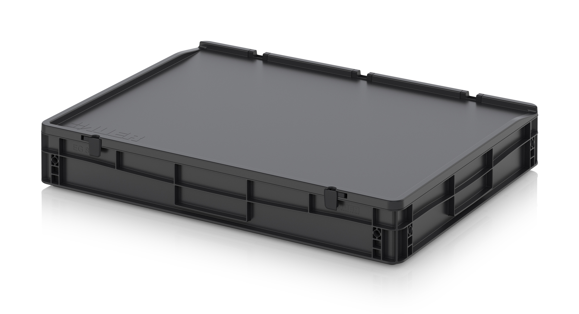 ESD ED 86/12 HG Евроконтейнер с крышкой на шарнире 80х60х14 см