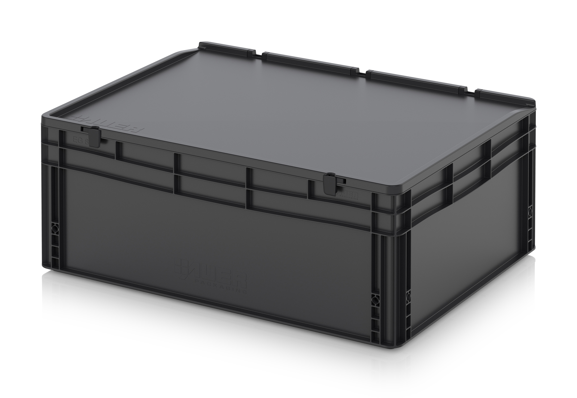 ESD ED 86/32 HG Eвроконтейнер с крышкой на шарнире 80х60х33.5 см