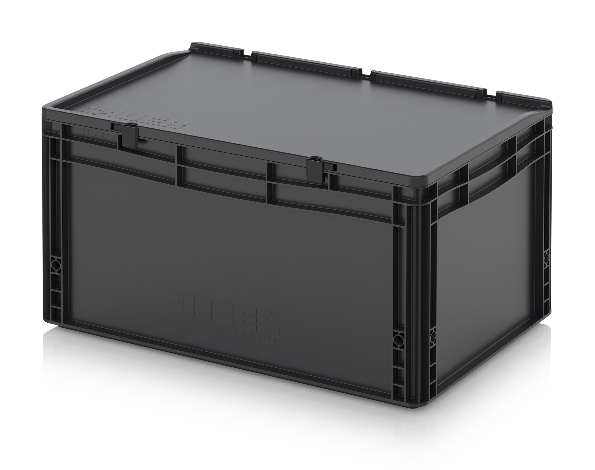 ESD ED 64/32 HG Евроконтейнер с крышкой на шарнире 60х40х33.5 см