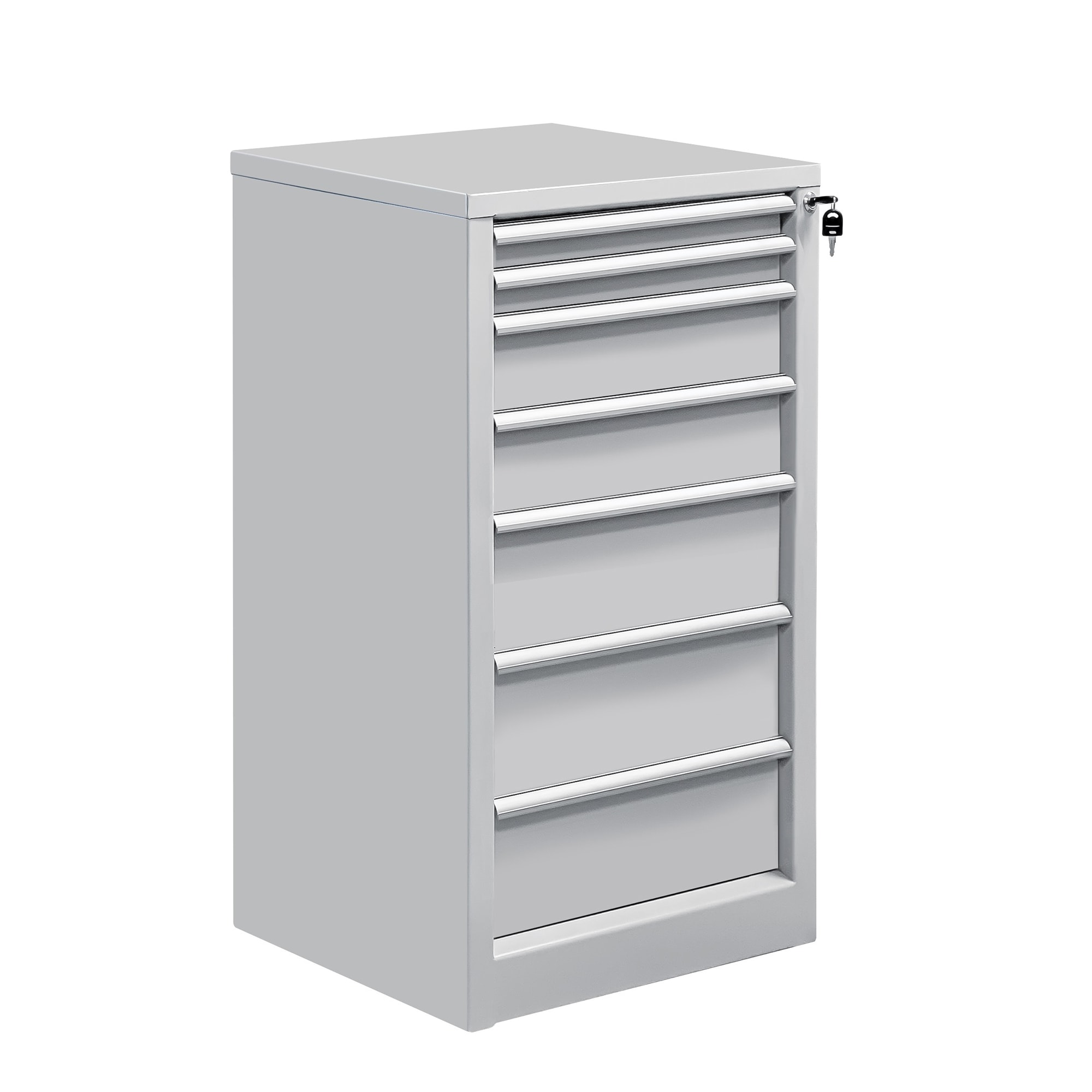 ТС-7 Тумба металлическая стационарная на 7 ящиков 1050×590х500мм.