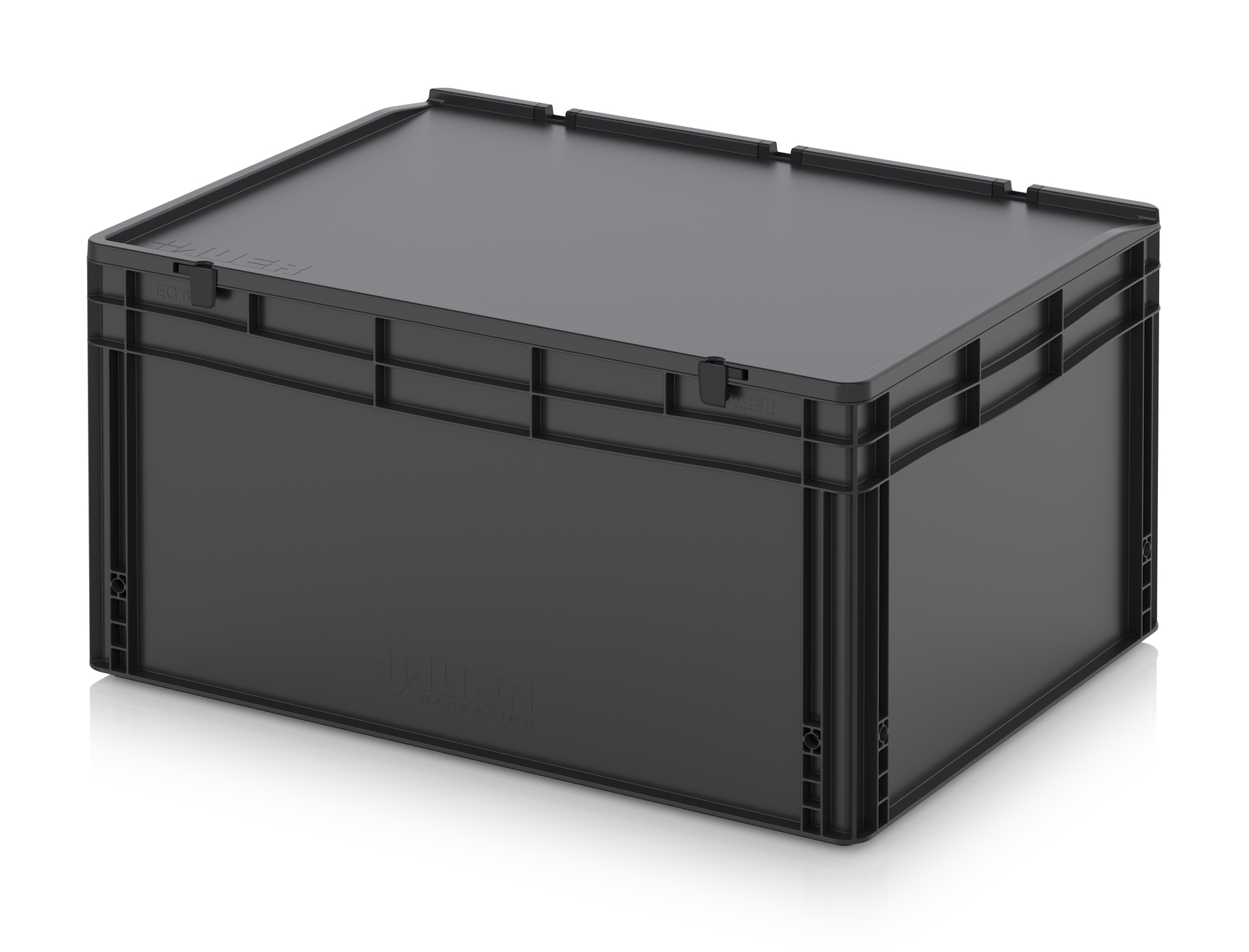 ESD ED 86/42 HG Евроконтейнер с крышкой на шарнире 80х60х43.5 см