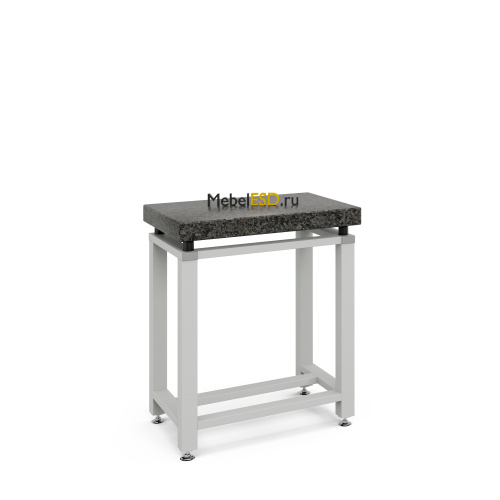 56.0226.10.09-01 Стол для весов малый 630х450х750 мм, гранит, цвет каркаса - серый