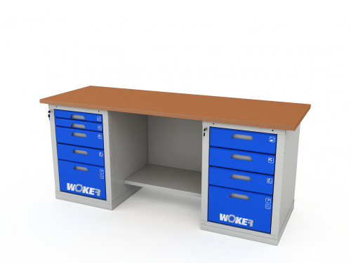 ER-00020380 Верстак двухтумбовый WOKER PRO 2504.2000
